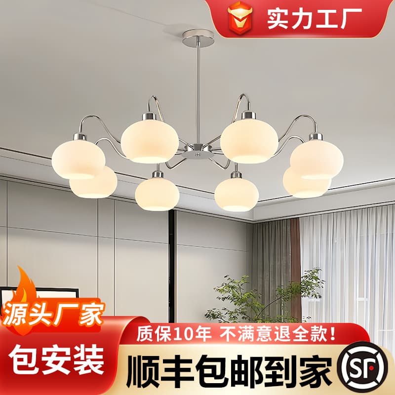 French Cream Style Living Room Chandelier Main Hall Light Dining Room Pendant Light Bedroom Pendant Light Designer Nordic Pendant Light