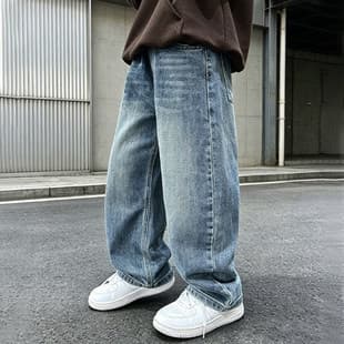 Boys' Pants Spring/Autumn 2026 New Style Children's Jeans Medium and Large Kids Loose Casual Long Pants Straight Leg Trousers