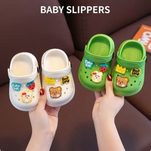 Summer Kids Slippers, Cartoon Cute Non-Slip Clog Sandals for Boys and Girls, Toddler and Children, Indoor/Outdoor