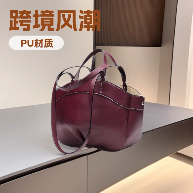 Z Home Tote Bag Spring New Fashion Large Capacity Mother-Child Handbag Shopping Bag for Work PU Material Medium Size