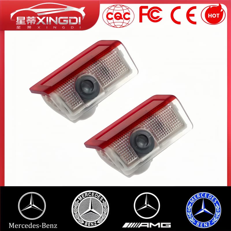Compatible with Mercedes-Benz Welcome Lights for E-Class, C-Class, R-Class, CLA-Class, GLK, S-Class Door Projection Laser Ground Ambient Light