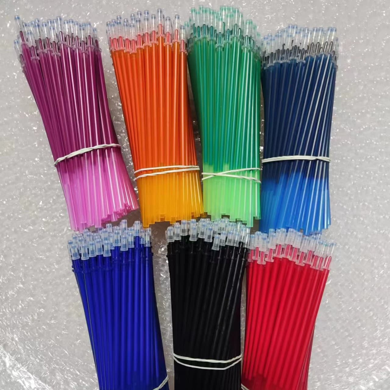 Red Erasable Pen Refills Easy Erase Colorful High Temperature Disappearing Ink Replaceable Ink Cartridges