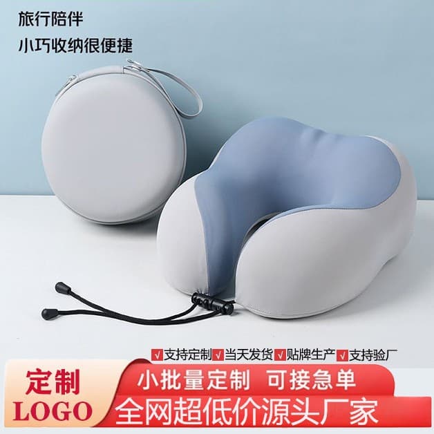 ✅ Travel U-shaped Cervical Pillow, Portable Memory Foam U-pillow with Removable and Customizable Cover
