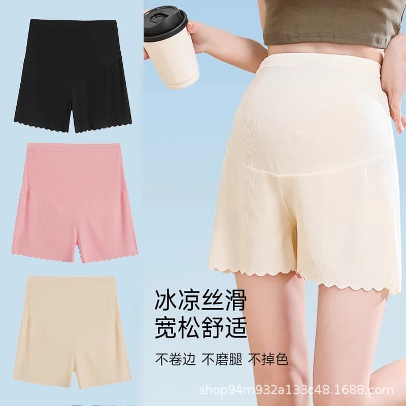 Maternity Safety Pants High Elasticity Breathable Low-Waist Maternity Shorts Versatile New Style Outer Wear Pregnancy Leggings Summer Thin