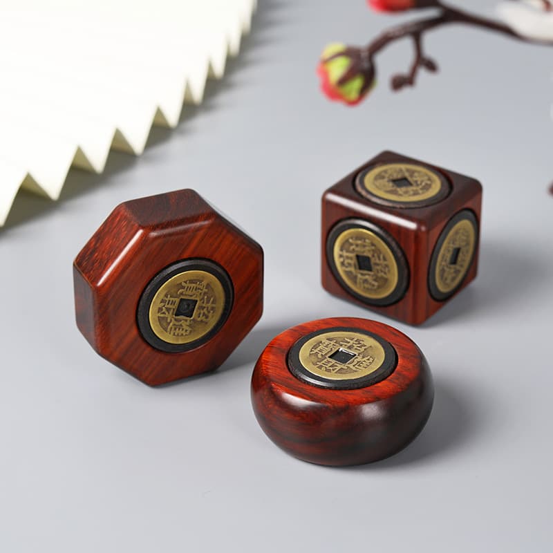 Rosewood money-making handles, creative money-changing desktop decorations, rotating ornaments, portable gifts