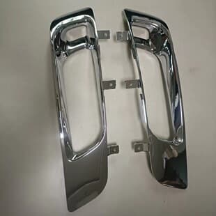 For Fuso MITSUBISHI F380 Chrome-plated Fog Light Trim Frame Japanese Truck Chrome Decoration Parts