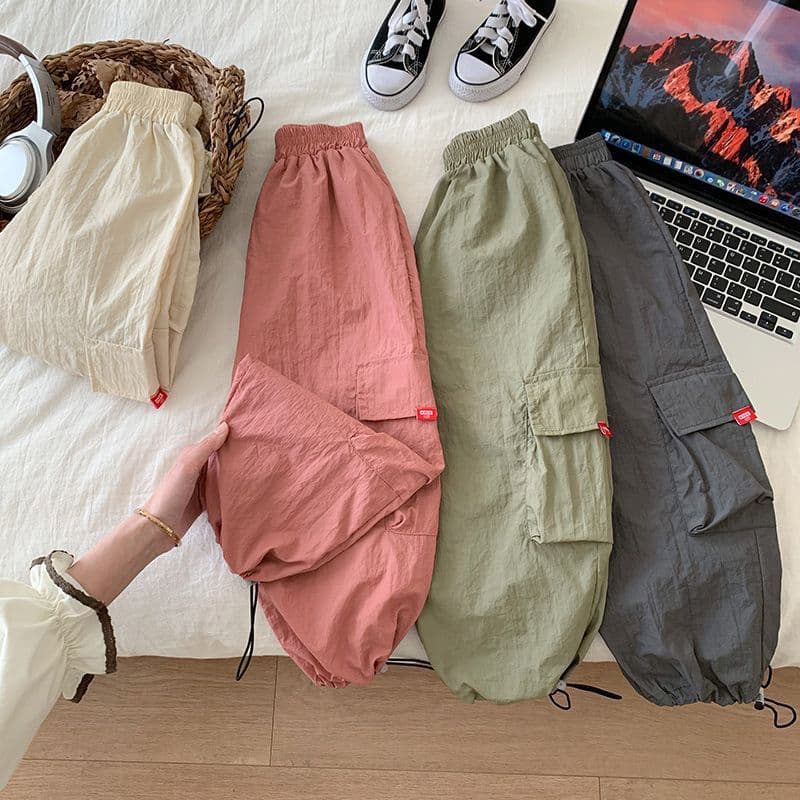 Boys' Spring and Autumn Workwear Pants Summer New Style Medium and Large Children's Men's and Women's Workwear Casual Pants Children's Loose Pants Summer