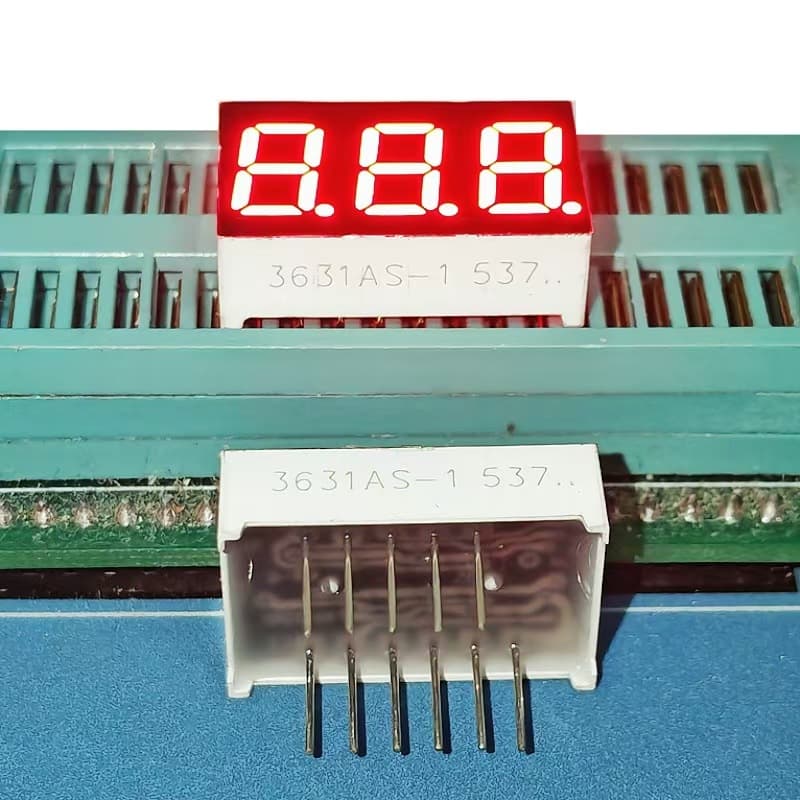 Factory direct supply 0.36-inch 3-digit LED digital tube high-brightness red 3631BS common anode / 3631AS common cathode