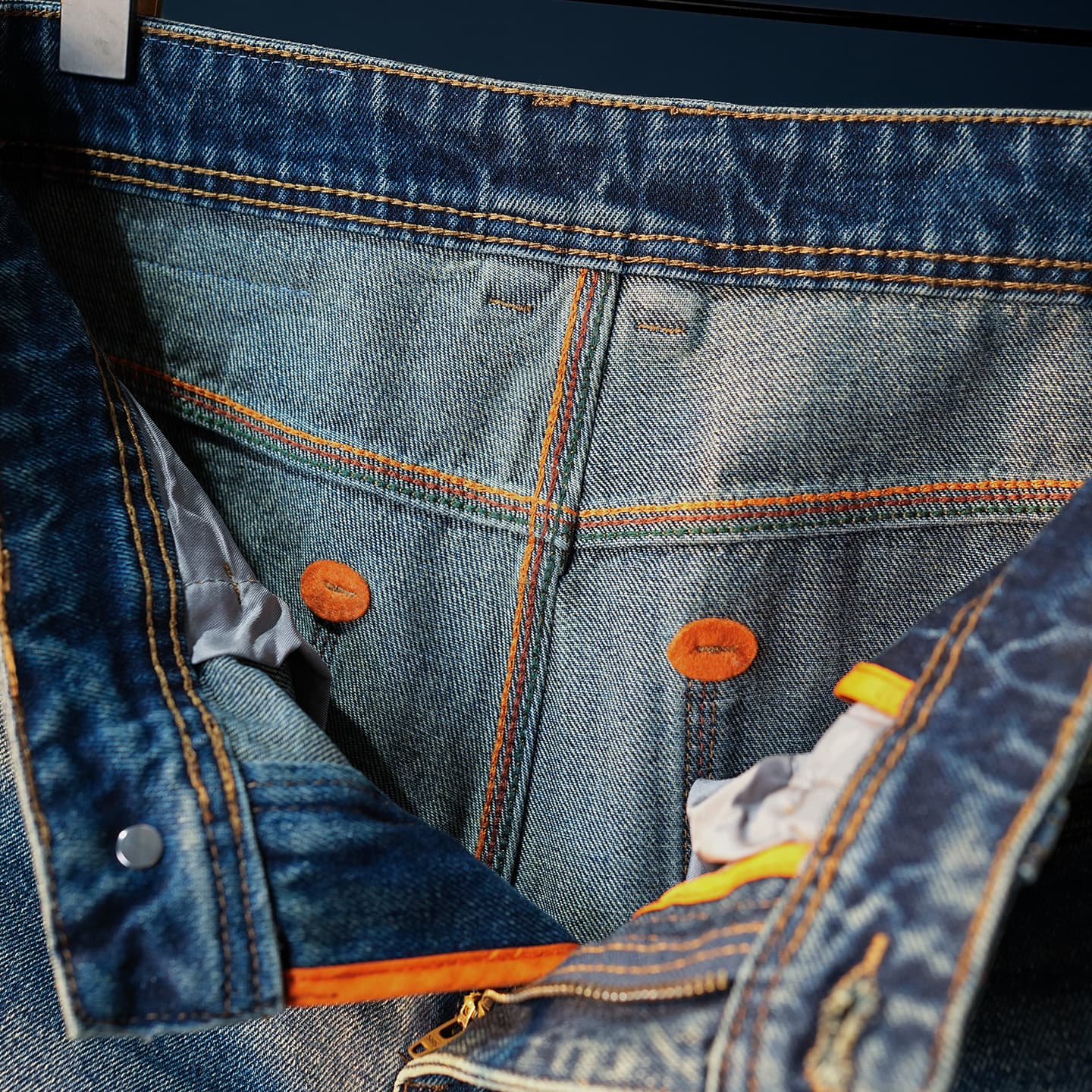 High-End Retro 2025 New Distressed Denim Jeans for Men, Trendy Loose Fit Straight Leg Slim Long Pants