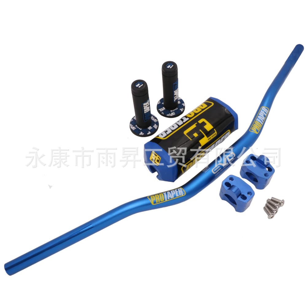 Off-Road Motorcycle EVO Variable Diameter Handlebar 28mm Aluminum Alloy Thickened Handlebar CNC Clamp Handlebar Grip Set