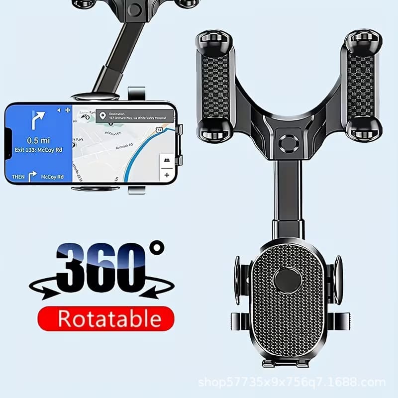 New Cross-Border Car Phone Rearview Mirror Mount with AR Navigation Multi-Function 360° Premium