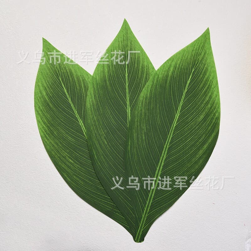 Artificial Green Leaves Large Faux Leaves Hawaiian Skirt Grass Decoration Landscape Plant Wall Decor Artificial Plants