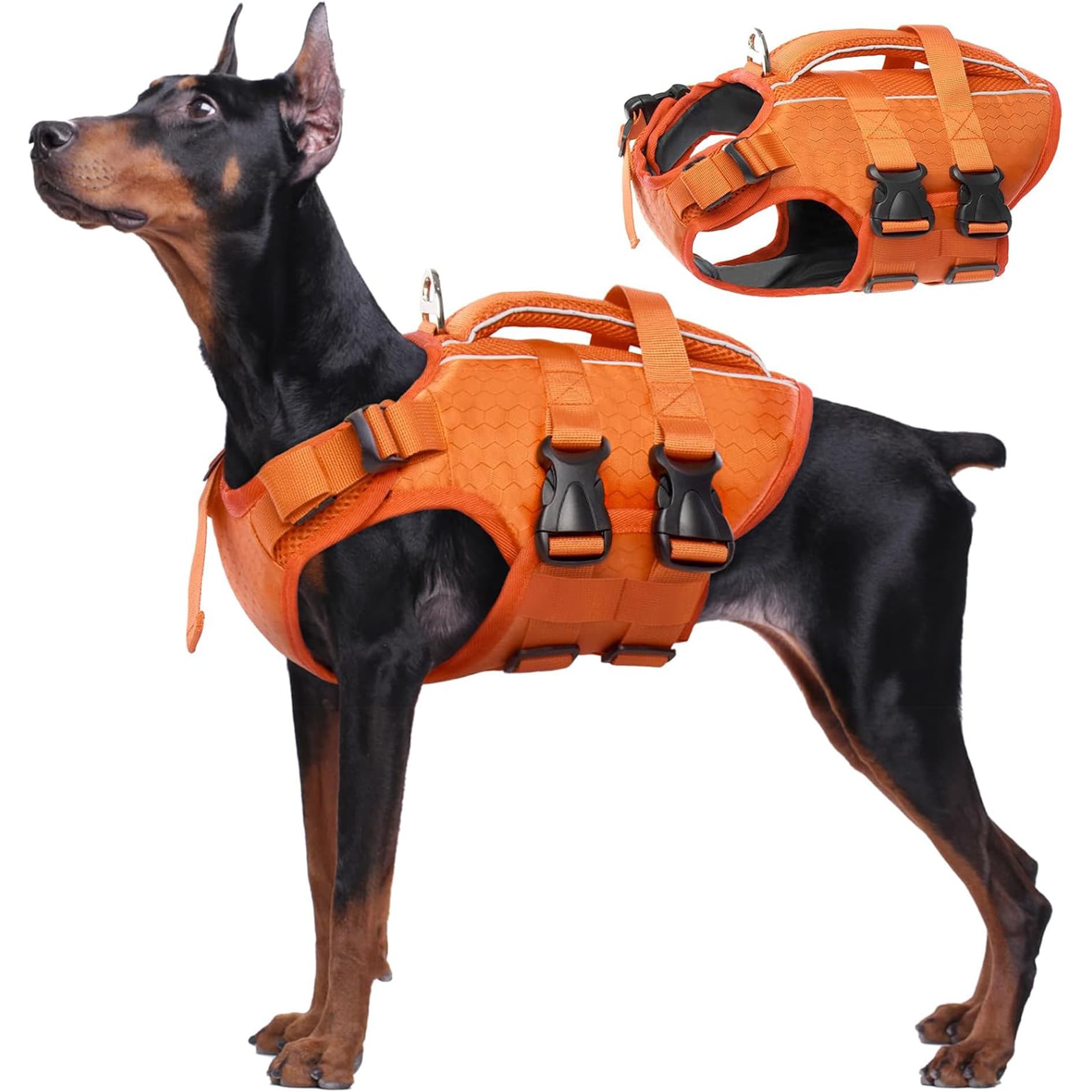 Cross-border Hot Selling Dog Life Jacket for Medium and Large Dogs, High Buoyancy, Tear-resistant, Outdoor Swimming Vest, Pet Supplies