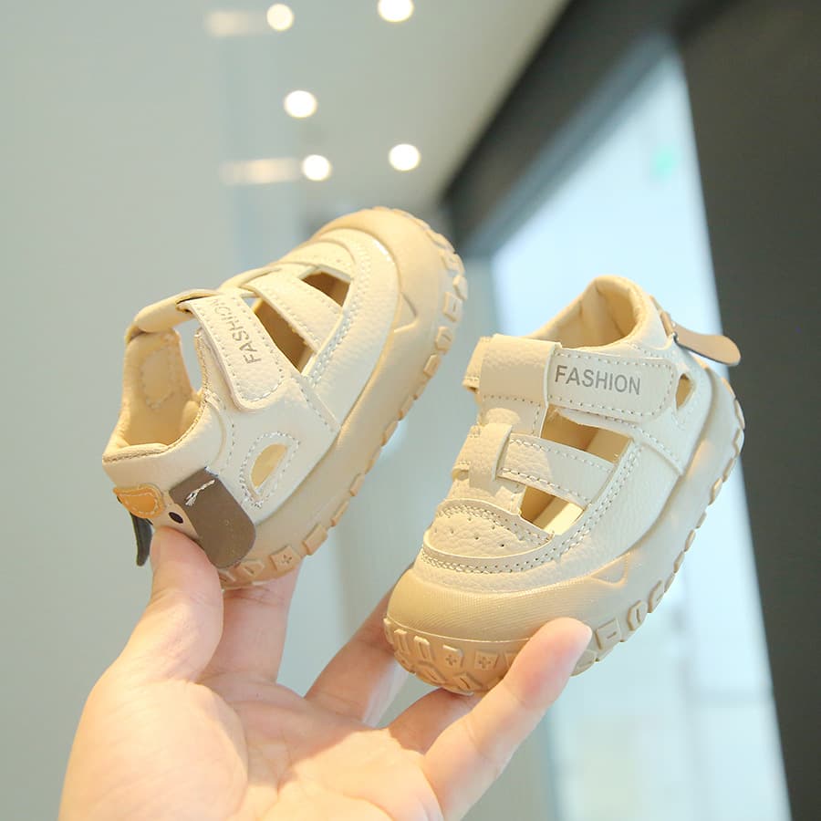 Baby Toddler Walking Shoes Summer New Girls Beach Sandals Puppy Heel Kids Sandals Boys Girls Walking Shoes