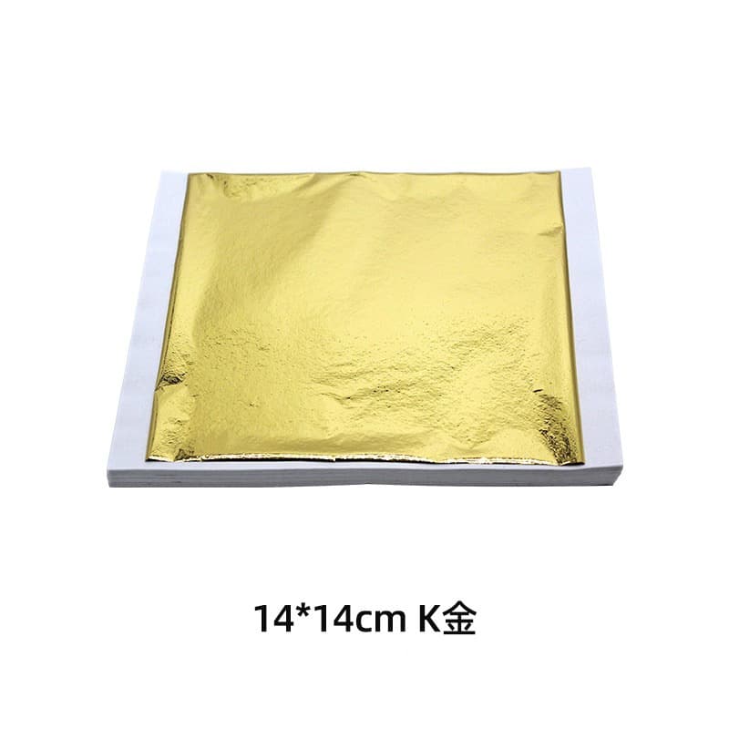 Factory Wholesale 9x9 Gold Foil Paper for Ceiling Decoration, Buddha Statue Crafts, Square Wedding Gold Foil, Manual Gold Leaf Application