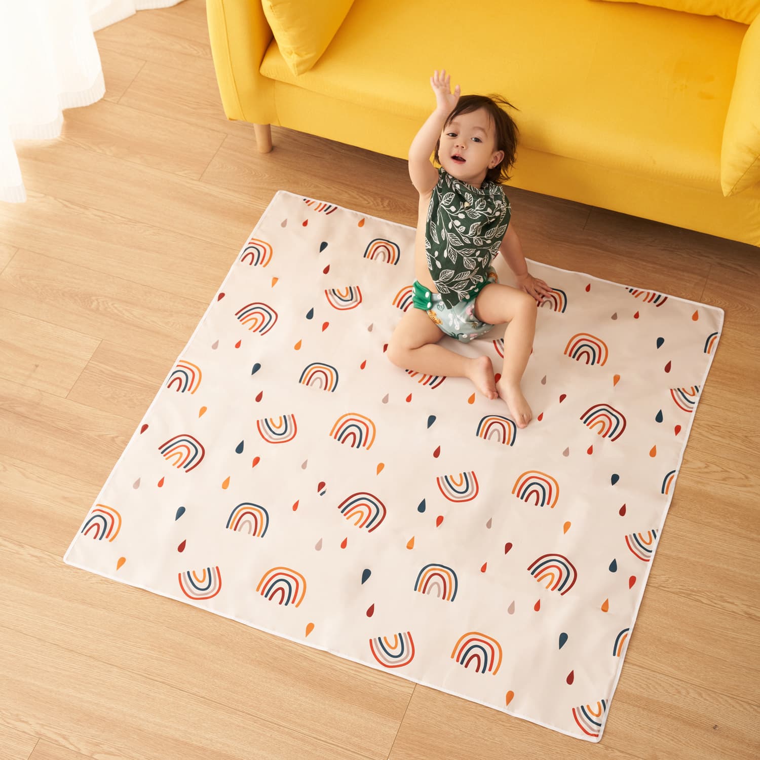 Amazon Bestseller Children's High Foot Dining Chair Cushion Anti-slip Mat Game Picnic Mat Dirt-resistant Waterproof Chair