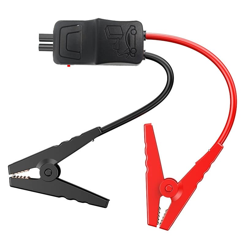 Car Jump Starter Clamp with Reverse Polarity Protection and Short Circuit Protection, Smart Clamp for Emergency Power Supply with Forced Start