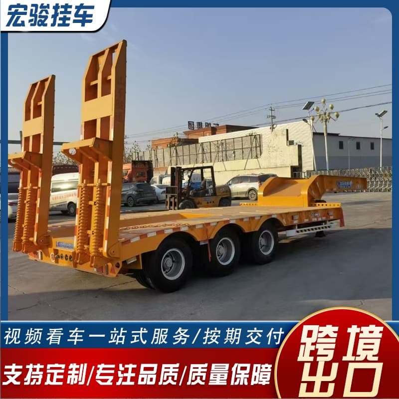 Foreign Trade Dump Truck Trailer, Customized Low-Bed Semi-Trailer Export to Africa, Sinotruk Howo Dump Truck
