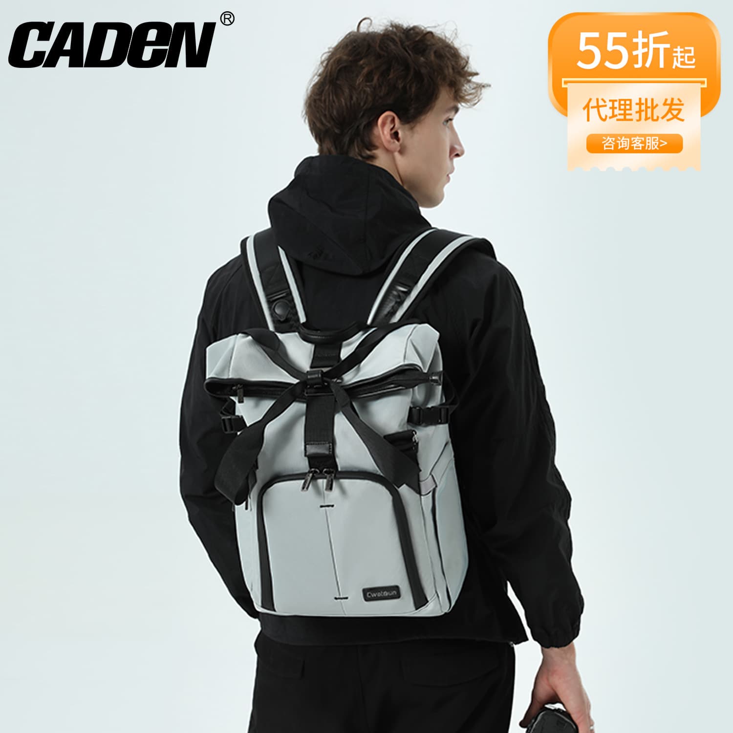 CADeN Cardan Tote Backpack Camera Bag, Convertible Shoulder/Sling, Side Access for Mirrorless and DSLR Cameras