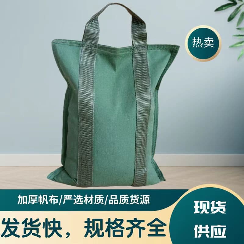 Handheld canvas weighted sandbags, hand sandbags for outdoor vehicle equipment windproof anchoring, weight ballast fixators.