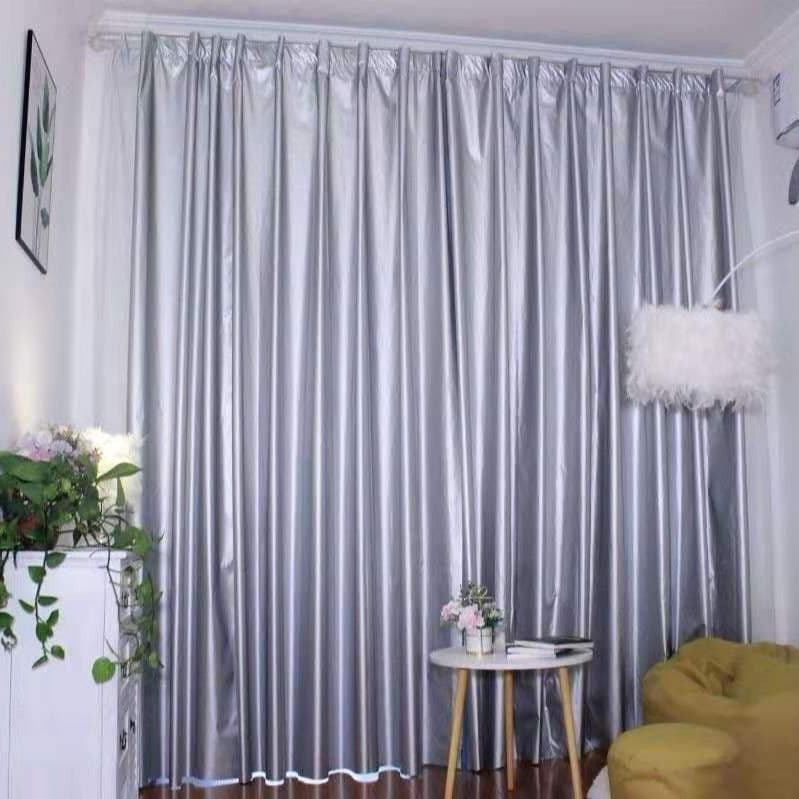 Thick Super Blackout Finished Curtains Bedroom Bay Window Living Room Balcony Sunshade Fabric Sun Protection Heat Insulation Light Blocking Wei Yan