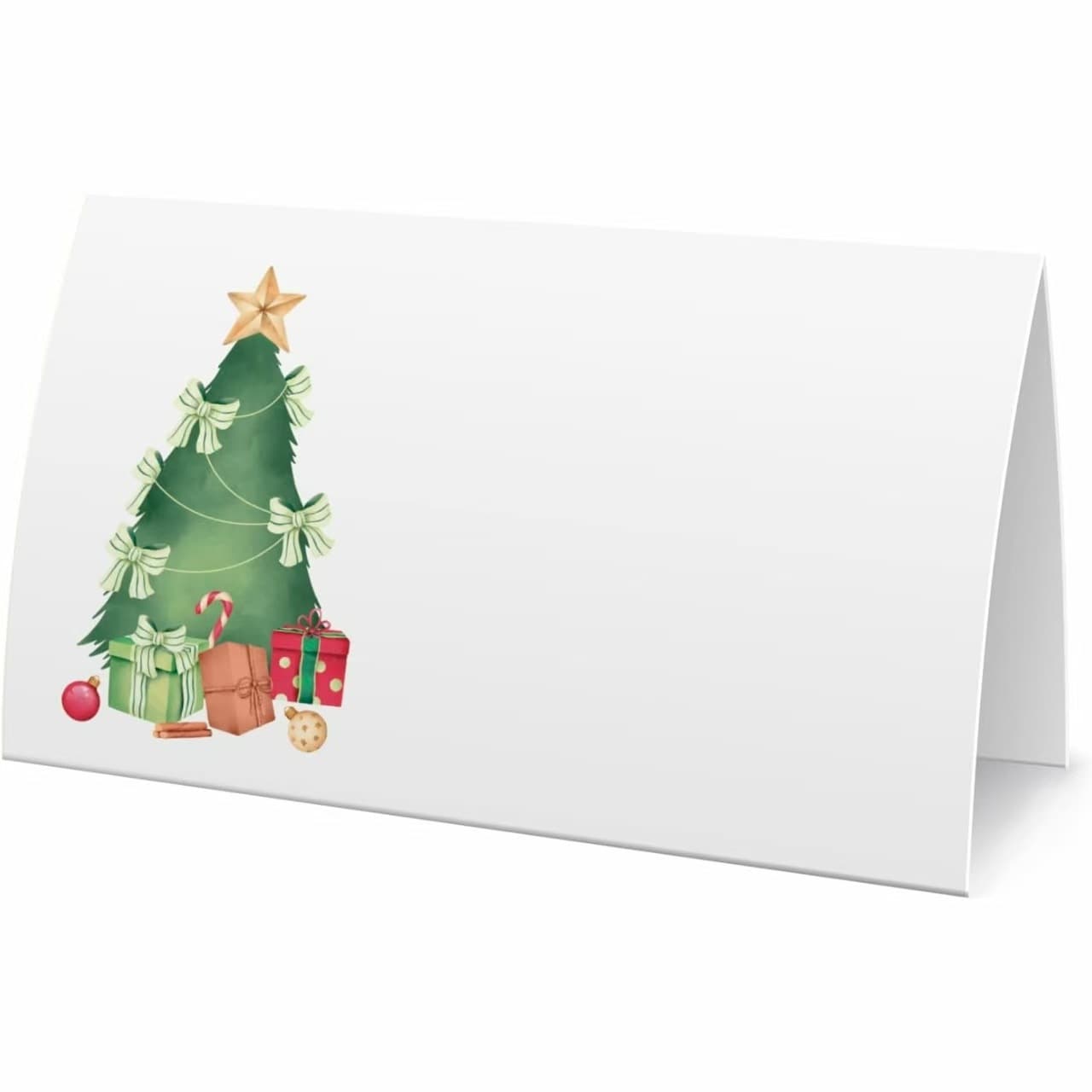 Cross-border custom Christmas cards, food tent labels, tabletop placement cards for banquets, buffet party decorations