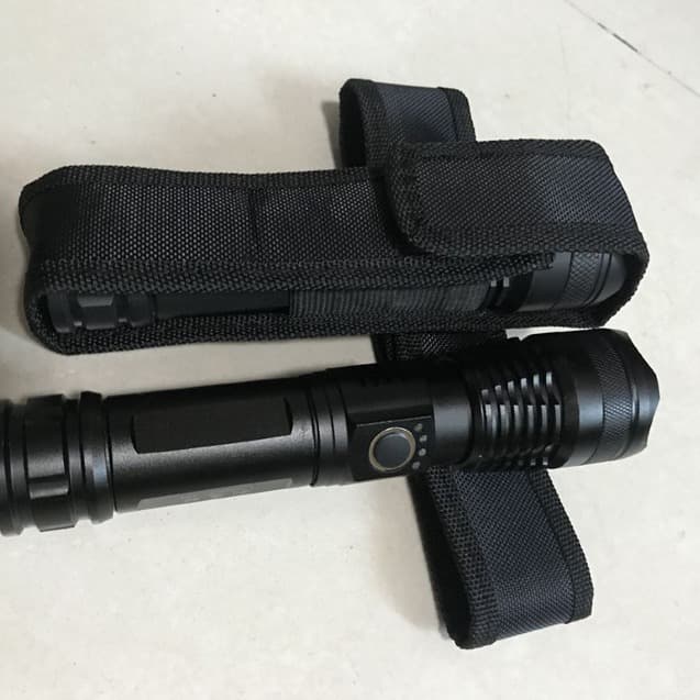 High-end composite material 20cm waist buckle flashlight cloth case, new style fabric bag, factory direct shipping