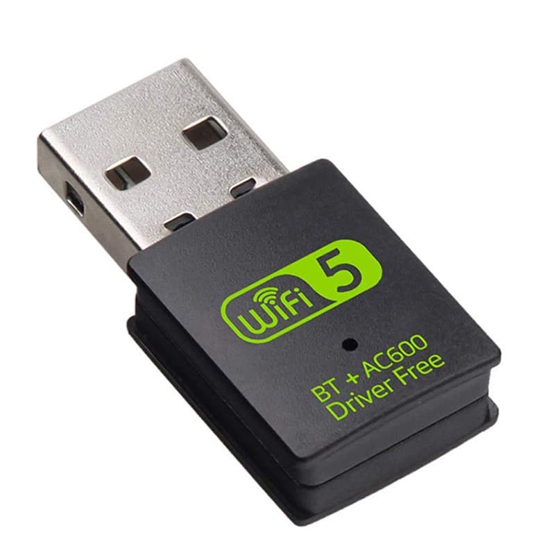 600m Dual-Band Bluetooth Wireless Network Card 2.4g Wi-Fi Computer Wireless USB Bluetooth WiFi Two-in-One Driver-Free Network Card