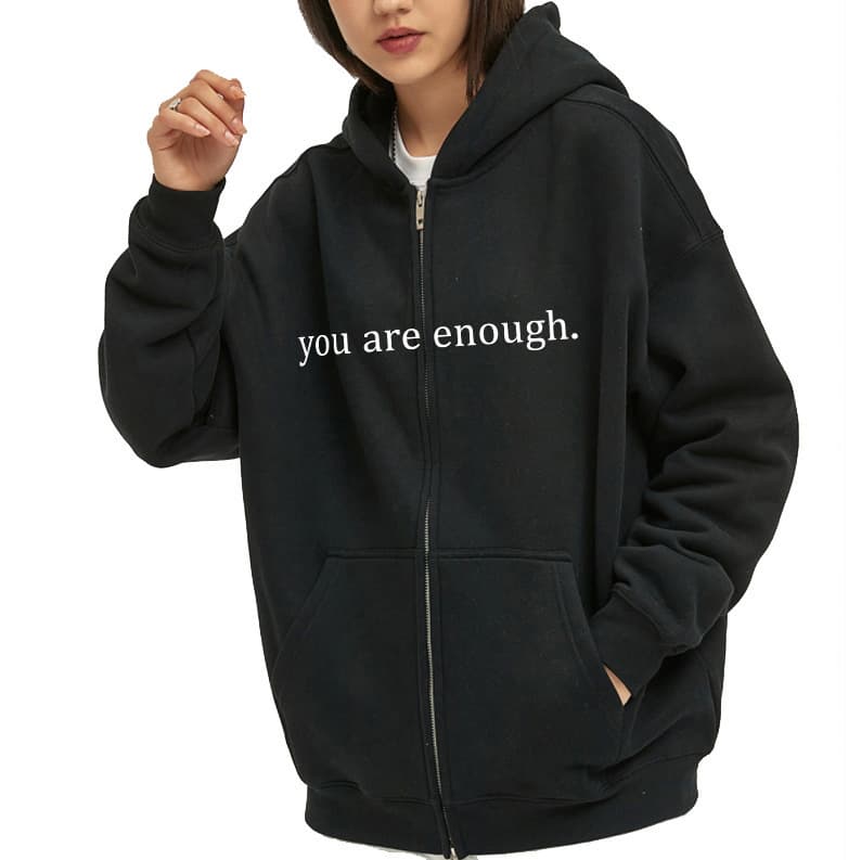Women's Cross-Border Hoodie Teen Girls Fall Jacket Oversized Sweatshirt Casual Drawstring Zipper Hoodie