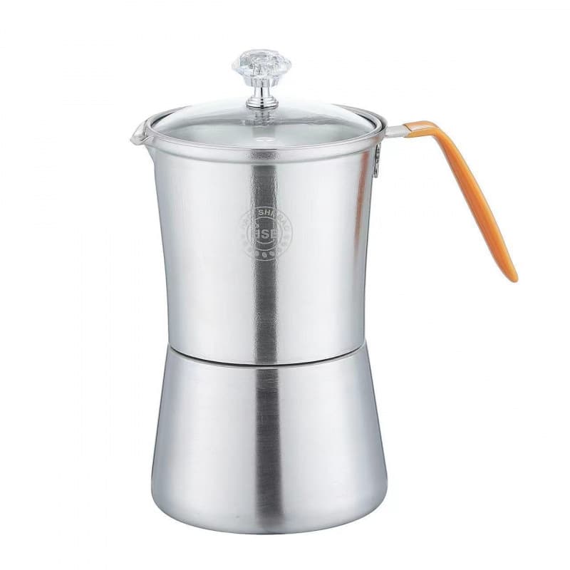 304 Moka pot single valve hand brewed coffee pot Italian style household electric cooking stainless steel set