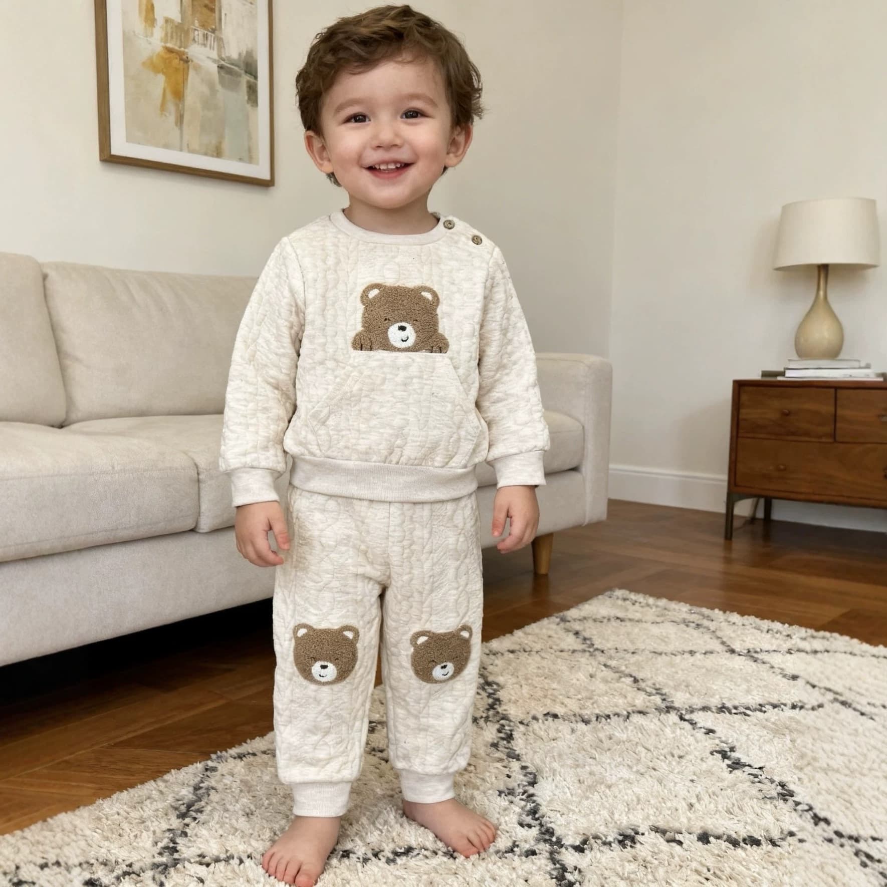 Original Autumn/Winter Hoodie Set Children's Casual Sport Two-Piece Boys Girls Stock Lot Wholesale Outfit