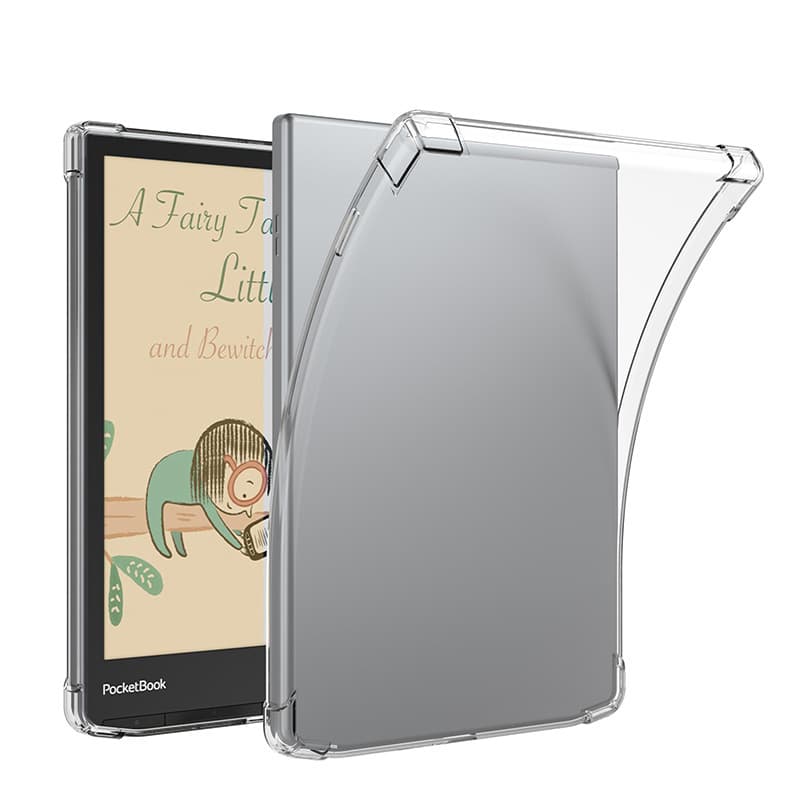 Compatible with Pocketbook Inkpad 4 Case for InkPad Color 2/3, 7.8" PB743 Transparent Cover