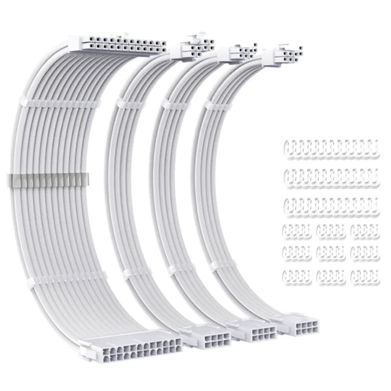 Desktop PC Case PSU Extension Cable 8Pin Power Supply Cable GPU Motherboard CPU Adapter 24Pin Data Cable