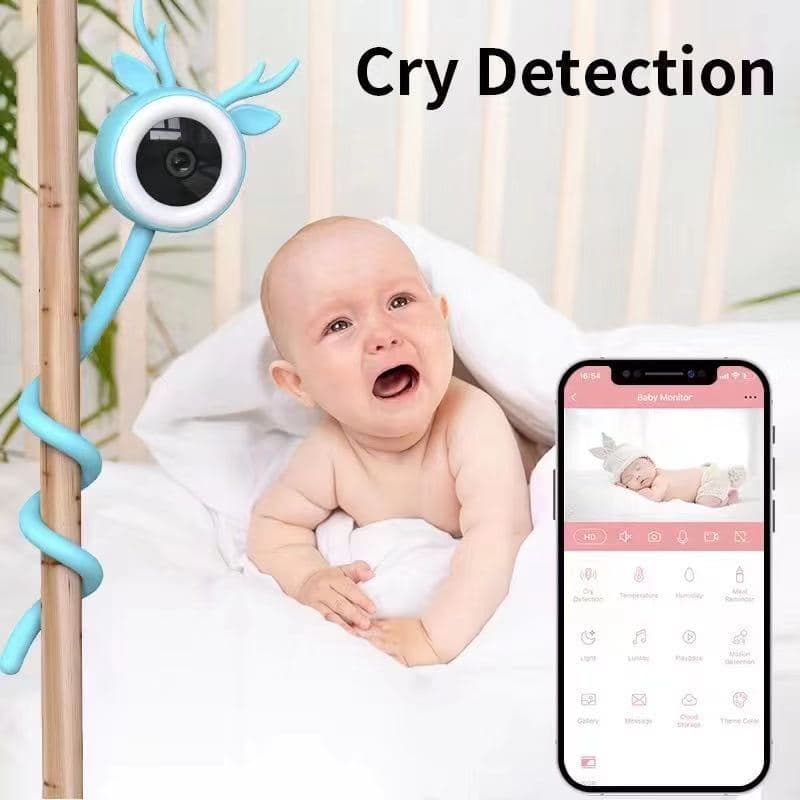Cross-border infant monitoring and listening device, WIFI monitor, night vision night light, wireless camera, temperature display, mobile phone