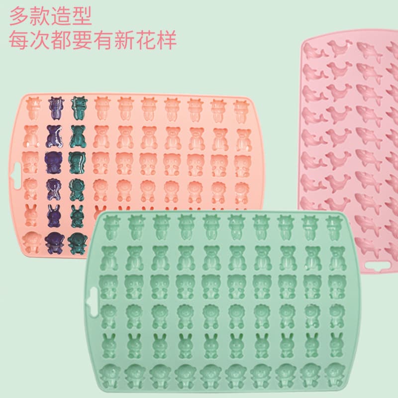 QQ Sugar Mold DIY Handmade Candy Chocolate Cartoon Silicone Jelly Mold Homemade Cheese Stick Grinding Tool Silicone