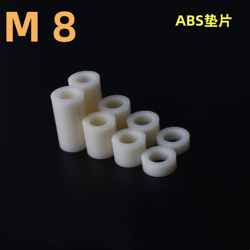 M8M10 Insulating Isolation Post, Plastic Pad Post, Straight Post, Nylon Sleeve, ABS Gasket, Round Hole Support Post, Spacer Post