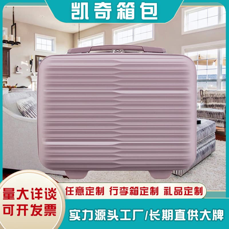 Custom 14-inch makeup case, business hand carry luggage, portable storage travel case, mini toiletry box wholesale