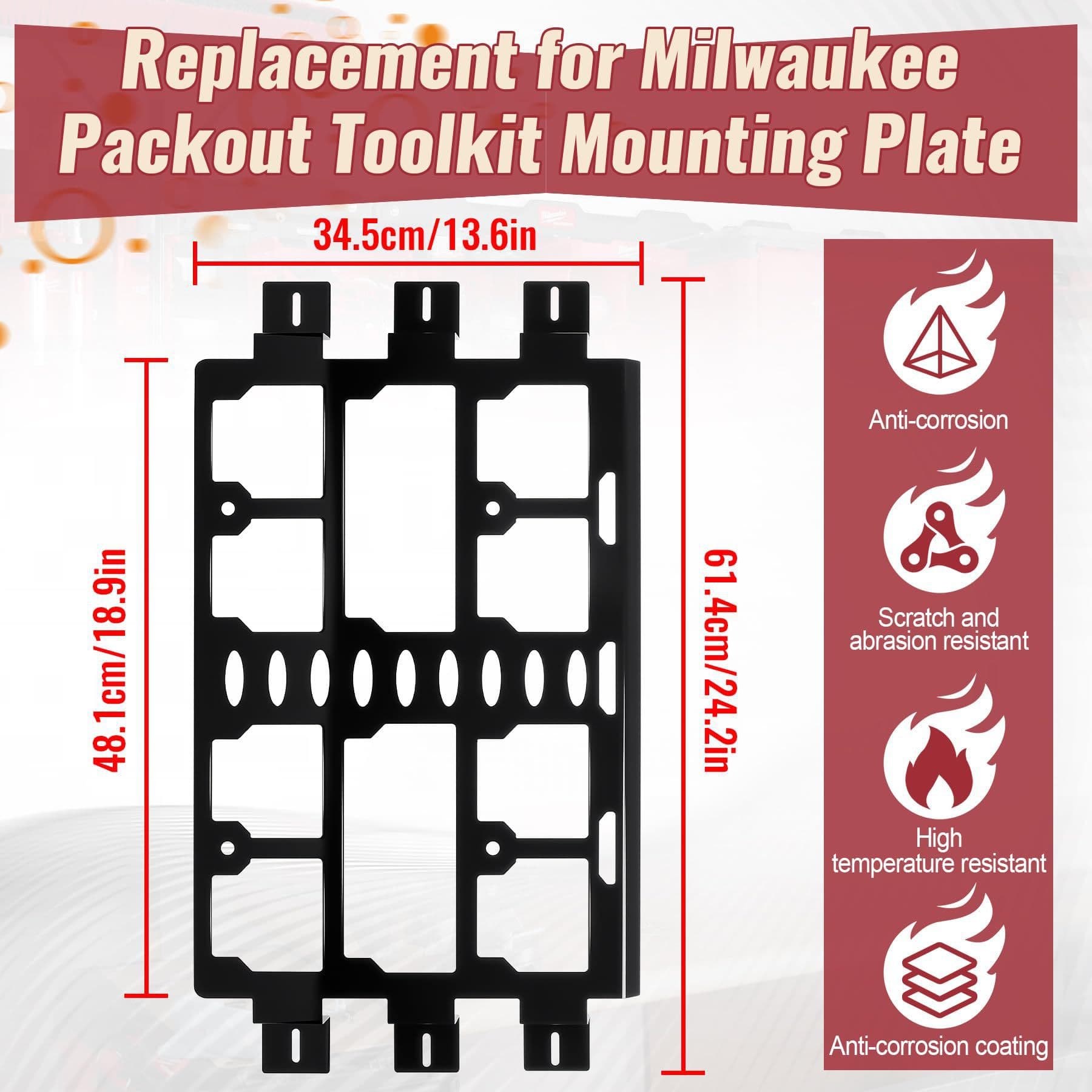 Carbon Steel Packing Box Mounting Plate for Miller Packing Box Toolbox | Heavy-Duty Over 100 lbs