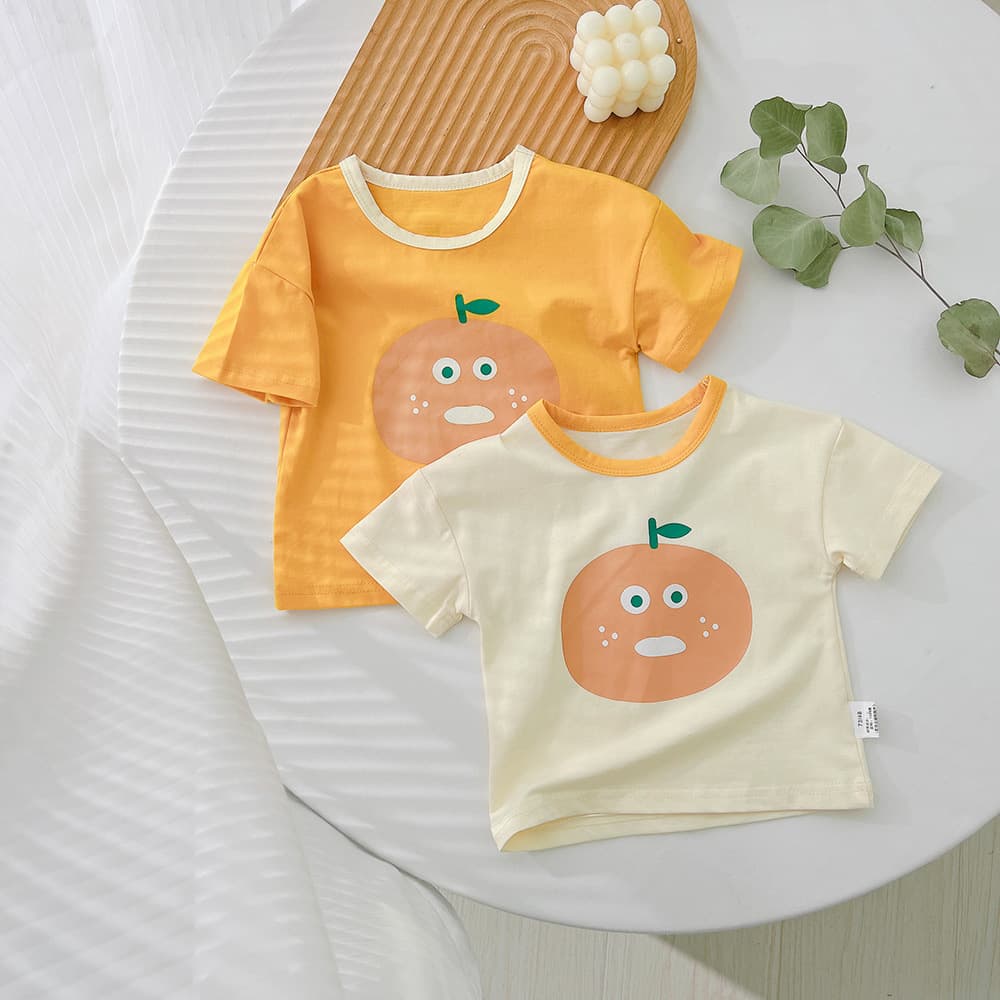 [Clearance No Returns Exchanges] Baby Short Sleeve T-Shirt Korean Style Summer Clothes Children Boys Girls Infant Half Sleeve Top Kids T-Shirt