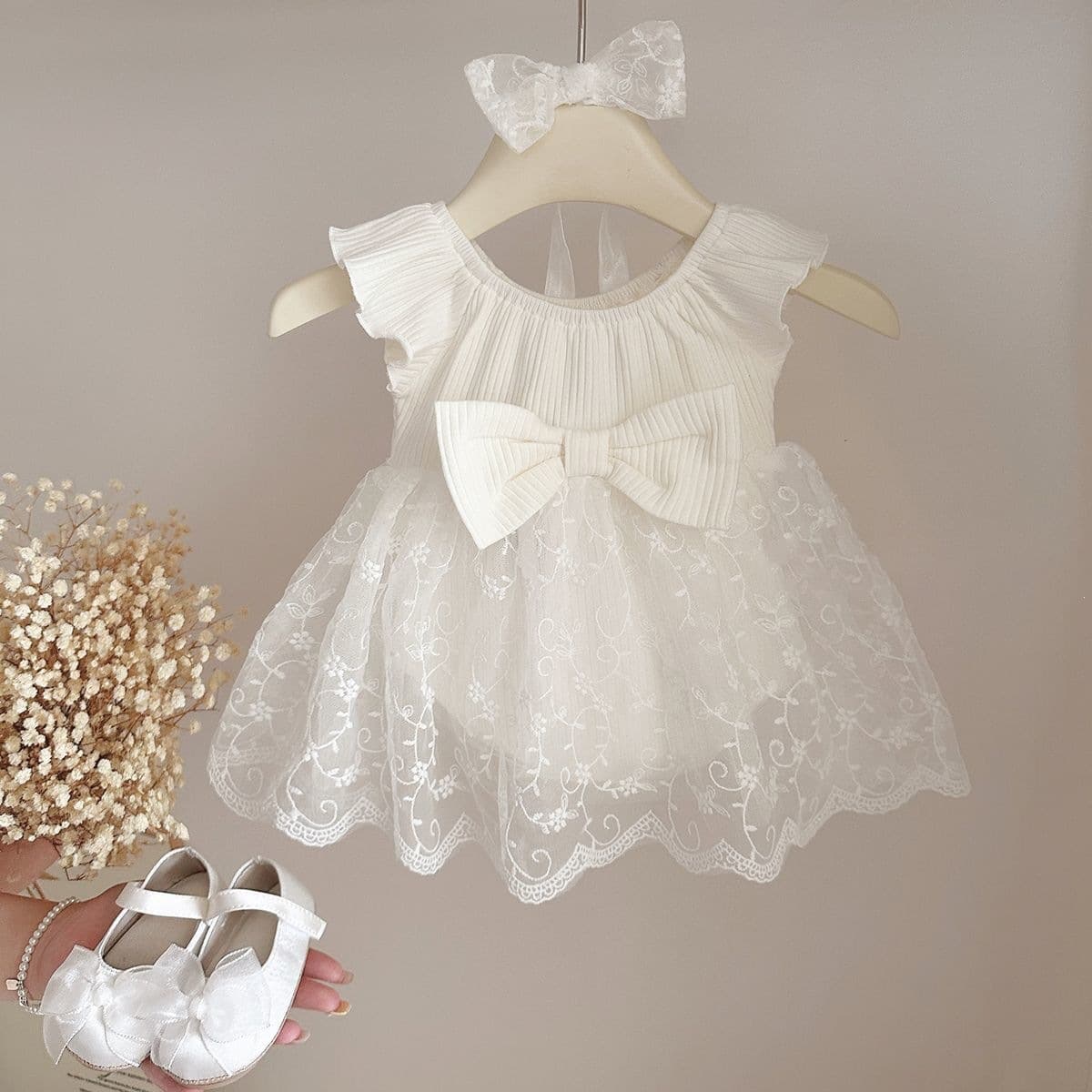 New Summer Baby Dress for Full Moon, 100 Days, and First Birthday Princess, Chic Princess Style Bodysuit