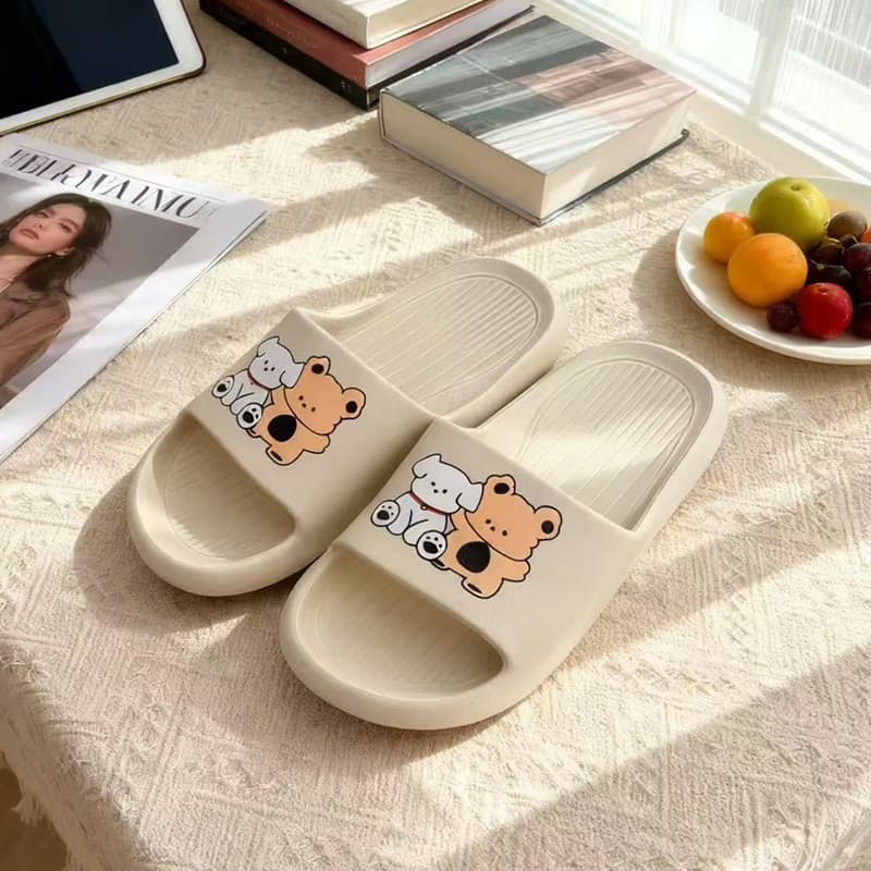 Sunshine Road GGGLU Children's Slippers, Boys and Girls Indoor Home Soft Sole Slippers, Bathroom Anti-Slip, Anti-Odor, Summer Slippers