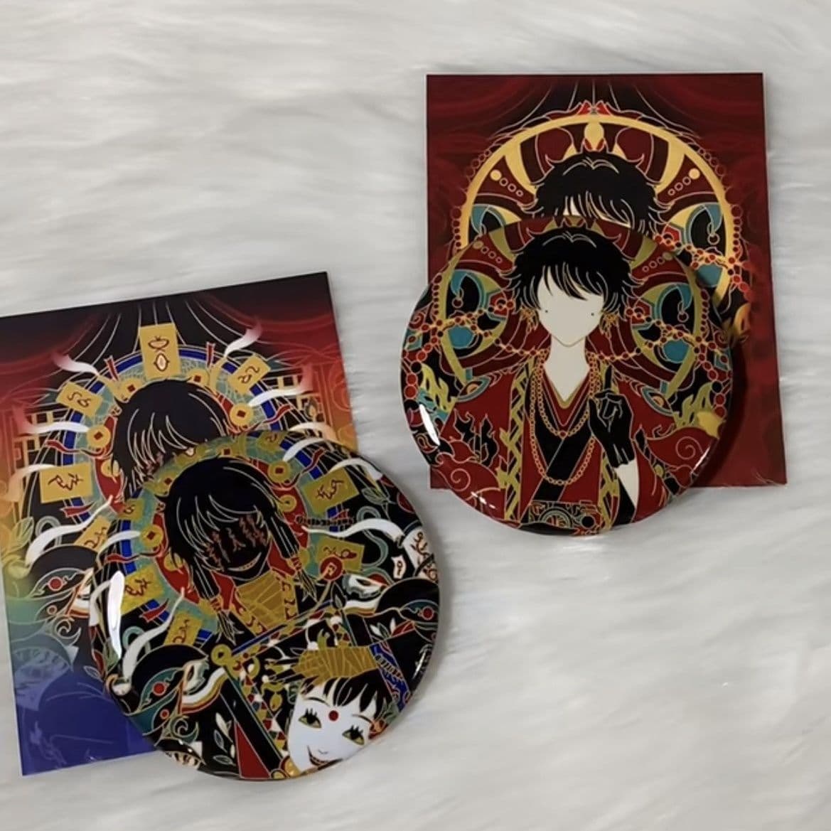 Head Seven Strange Tales Peripheral Ziche Li Yuting Reflective Badge Pin Tinplate DIY Merch Decorative Brooch Gift