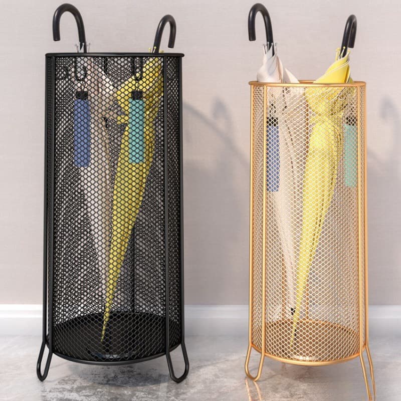 Large Capacity Umbrella Storage Rack for Home and Commercial Use, Doorway Hanging Umbrella Holder with Drainage