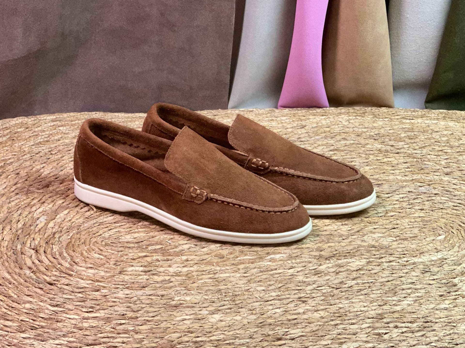 2026 Spring/Summer Genuine Leather Loafers for Men, Flat Heel Heightening, Versatile Casual Shoes, Slip-On Loafer for Men, Large Size