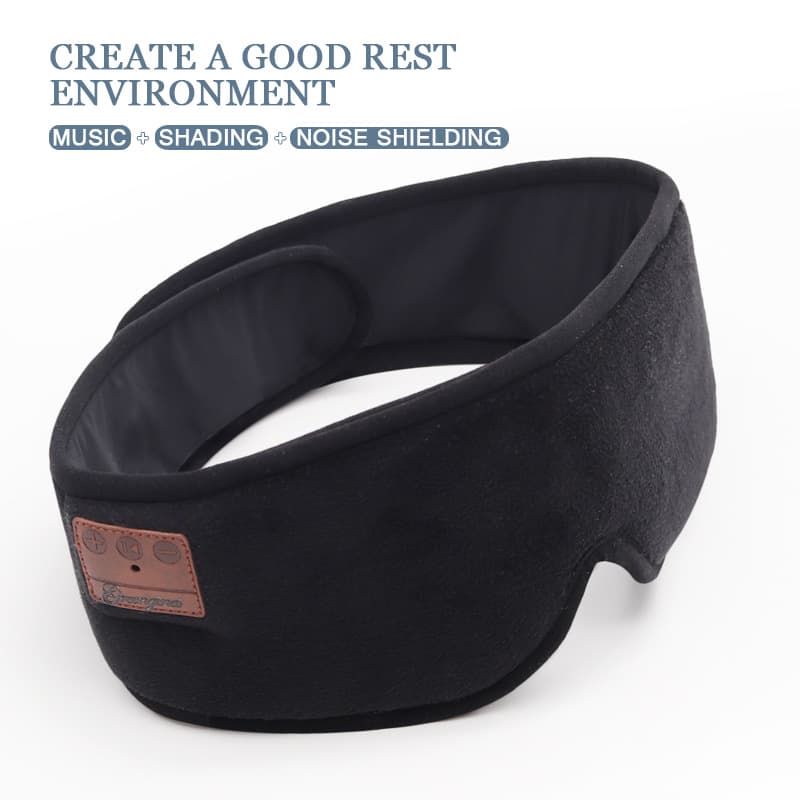 Wireless Music Bluetooth Sleep Mask, 3D Sleep Headphones Light-Blocking Eye Mask, Cross-Border Exclusive Supplier