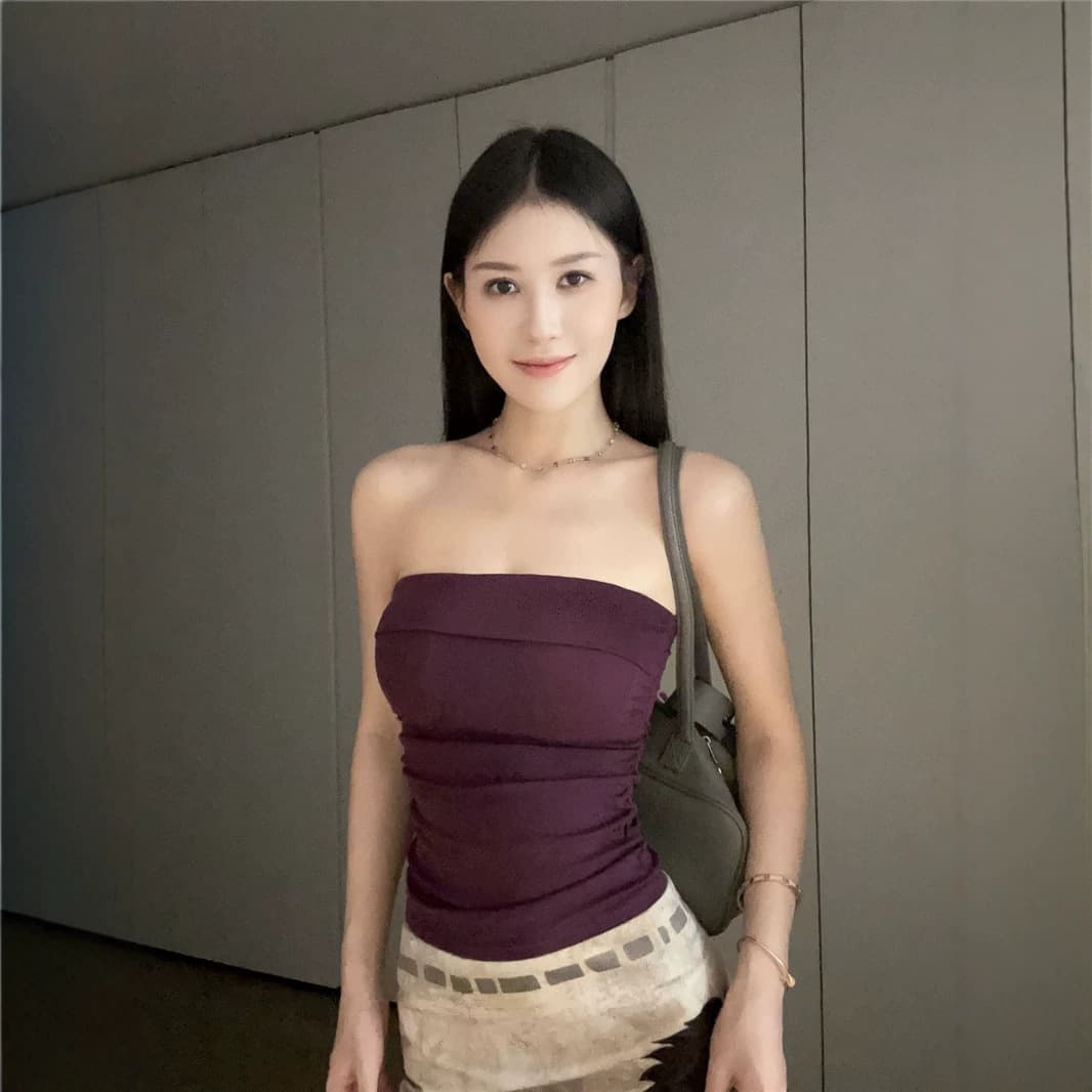 Sexy Pure Desire Tube Top for Women Summer 2026 New Inner Wear Backless Slim Fit Stylish Top