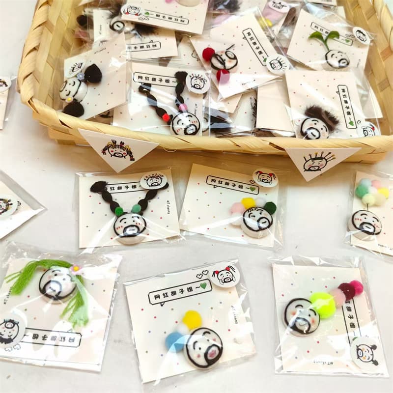 Xiaohongshu Same Style Versatile Beard Sister Sticker Fun Internet-famous Ugly-cute Beard Sister Resin Patch Decal Wholesale