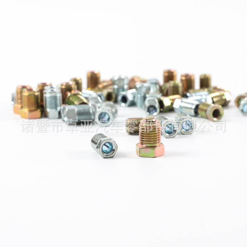 Brake hose with external threads, copper-plated brake oil hose, automotive clutch oil hose, 10x1, 12x1, 12x1.25 mm.