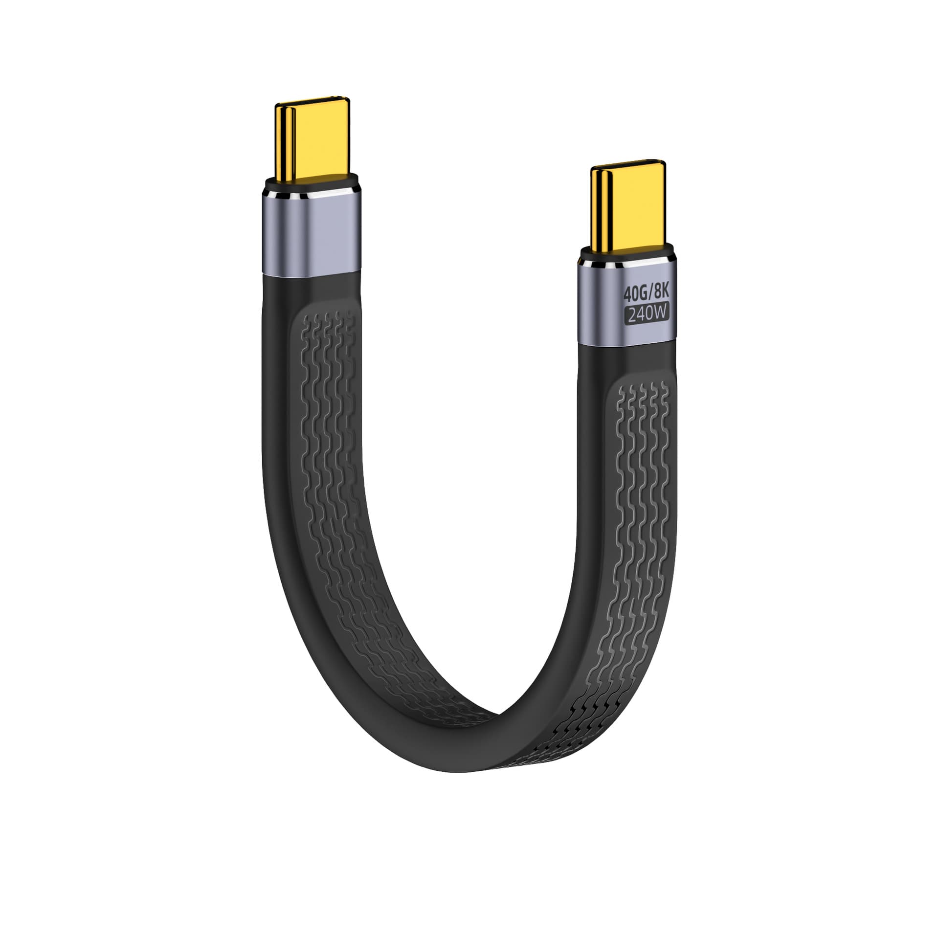typec full-featured soft board data cable 240W fast charging short cable suitable for charging Apple mobile phones and laptops