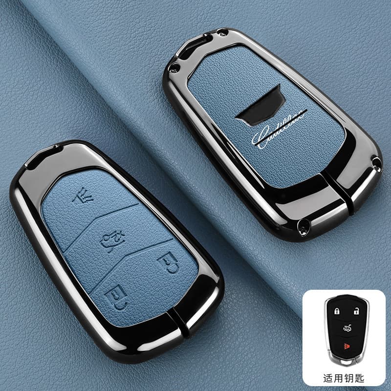 Compatible with Cadillac XTS Key Case 2016~25, XT5 Car ATS-L Cover XT4 Shell CT5 Buckle XT6 Metal